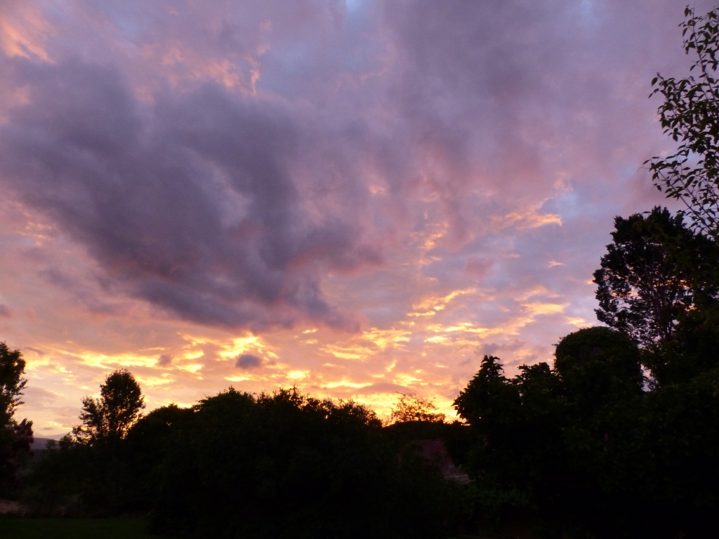 Sunset in the valley